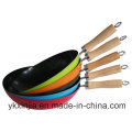 Cookware Colorful Carbon Steel Non-Stick Wok Kitchenware for European Market